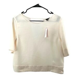 Banana Republic | NWT Women’s PL Petites Large SS Crop Top Blouse